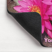 ピンク色の睡蓮 マウスパッド (コーナー)