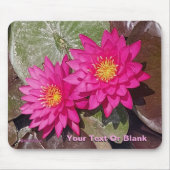 ピンク色の睡蓮 マウスパッド (正面)