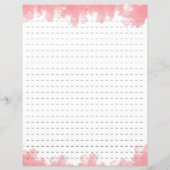 ピンク色の破線のひな形紙 (裏面)