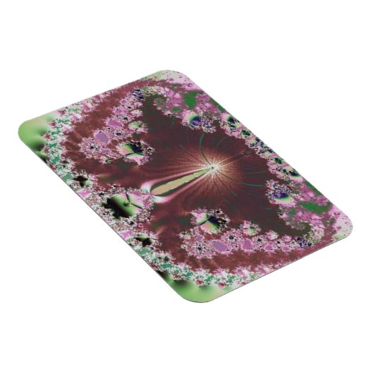 ピンク色の磁石で枠付き抽象芸術 マグネット (右側)