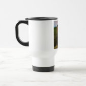 ピンク色の空を持つ鹿 トラベルマグ (左)