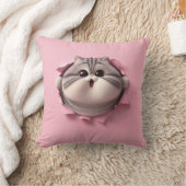 ピンク色の紙 クッション (ブランケット)