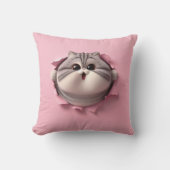 ピンク色の紙 クッション (正面)