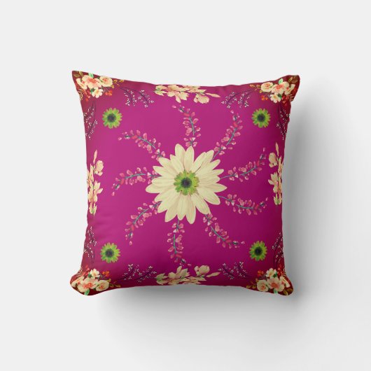 ピンク色の素敵な枕 クッション (正面)