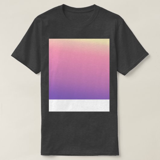 ピンク色の紫のグラデーションのフェード Tシャツ (デザイン正面)