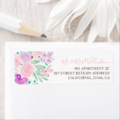 ピンク色の紫の緑のフローラの戻結婚り値 ラベル (インサイチュ)