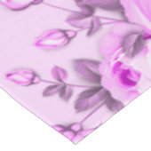 ピンク色の紫エレガントフローラ テーブルクロス (アングル)