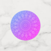 ピンク色の紫色のビーズの紙吹雪 コンフェッティ (スモール正面)