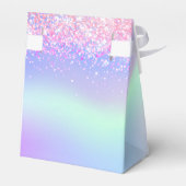 ピンク色の紫色のホログラフィック誕生日 フェイバーボックス (裏面サイド)