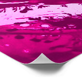 ピンク色の絵を描背景が混在。 ポスター (角)