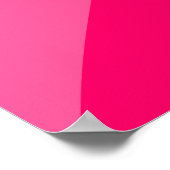 ピンク色の網掛け曲線のジオメトリックシェイプ ポスター (角)