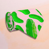 ピンク色の緑の背景 ネクタイ