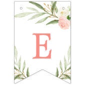 ピンク色の緑の赤ちゃんシャワーが待てる バンティングフラッグ (第2の旗)