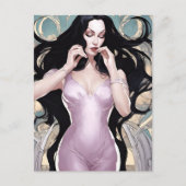 ピンク色の美人 ポストカード (正面)