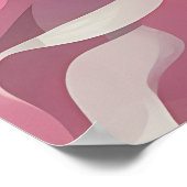 ピンク色の背景にグレープフルーツ鮮やかと新鮮な ポスター (角)