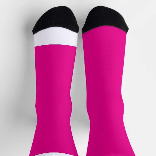 ピンク色の背景に ソックス (上部)