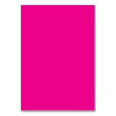 ピンク色の背景に テーブルナンバー (裏面)