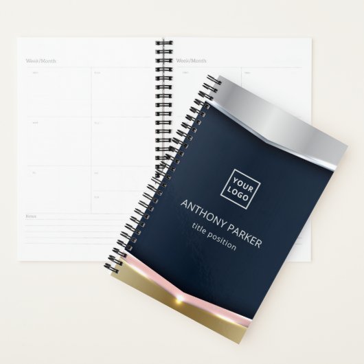 ピンク色の背景を持つメタリックストライプ背景 プランナー手帳 (ディスプレー)