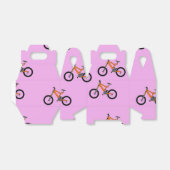 ピンク色の自転車パターン フェイバーボックス (折り畳みなし)
