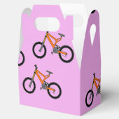 ピンク色の自転車パターン フェイバーボックス (オープン)