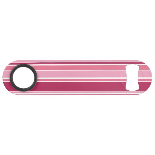 ピンク色の色ストライプ色 スピード栓抜き (正面(横))