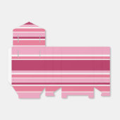 ピンク色の色ストライプ色 フェイバーボックス (折り畳みなし)