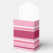 ピンク色の色ストライプ色 フェイバーボックス (オープン)