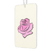 ピンク色の色彩の鮮やかローズピンク花びらシェード太いアウトライン カーエアーフレッシュナー (左)