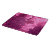 ピンク色の色相の赤外線雲 カッティングボード (角)