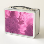 ピンク色の色相の赤外線雲 メタルランチボックス (裏面)