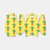 ピンク色の花が咲くかわいいカボテンの模様 フェイバーボックス (折り畳みなし)