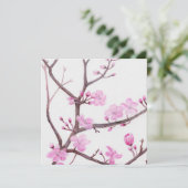 ピンク色の花が咲く春 カード (スタンド正面)