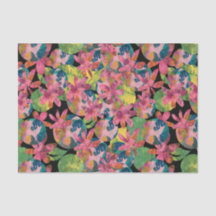 ピンク色の花が黒い背景にコラージュ