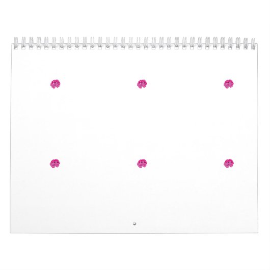 ピンク色の花で花びらに黒い斑点が出る カレンダー (カバー)