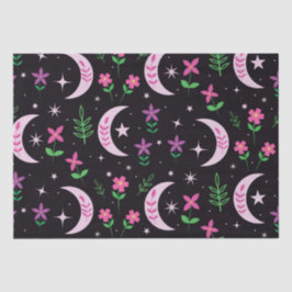 ピンク色の花とが咲く望峰葉月 薄葉紙