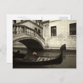 ピンク色の花とゴンドラ ポストカード (正面/裏面)