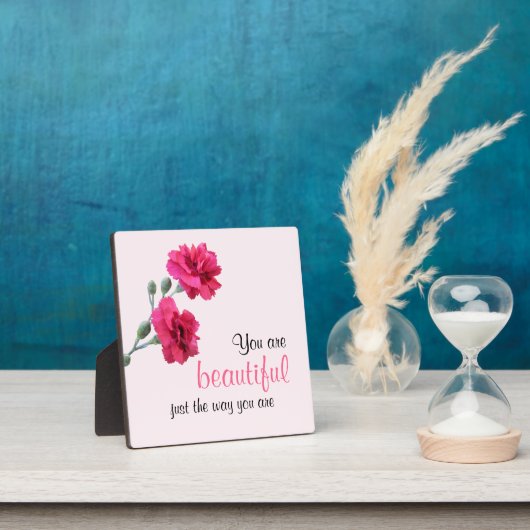 ピンク色の花と同じように美しい フォトプラーク (インサイチュ)