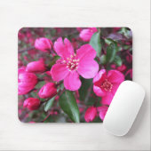 ピンク色の花のクラベリン マウスパッド (マウス)
