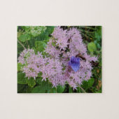 ピンク色の花の中の朝顔 ジグソーパズル (横)
