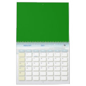 ピンク色の花の模様 カレンダー (2月 2027)