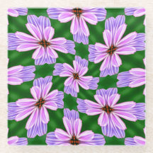 ピンク色の花の模様