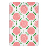 ピンク色の花の模様 ミニクリップボード (裏面)