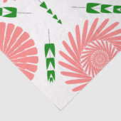 ピンク色の花の模様 薄葉紙 (詳細)