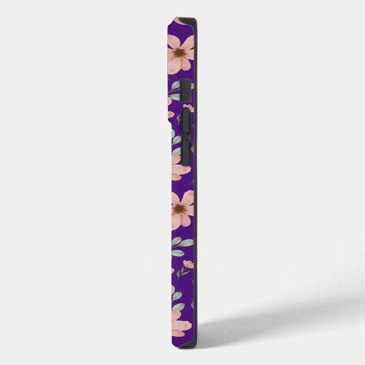 ピンク色の花の模様 Case-Mate iPhoneケース (裏面 / 左)