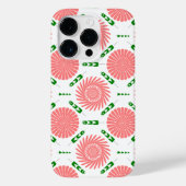 ピンク色の花の模様 Case-Mate iPhoneケース (裏面)