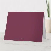 ピンク色の花をカードにした美しいジンジャーキッチン カード (裏面)