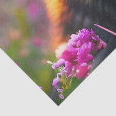 ピンク色の花を咲かせた黒い狼 薄葉紙 (詳細)