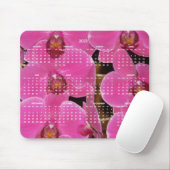 ピンク色の花を年間カレンダー2023 マウスパッド (マウス)