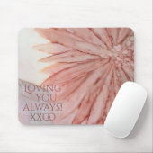 ピンク色の花を彼女のために マウスパッド (マウス)