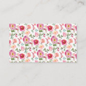 ピンク色の花を持ってきてくださいレシピエンクロージャカード エンクロージャーカード (裏面)